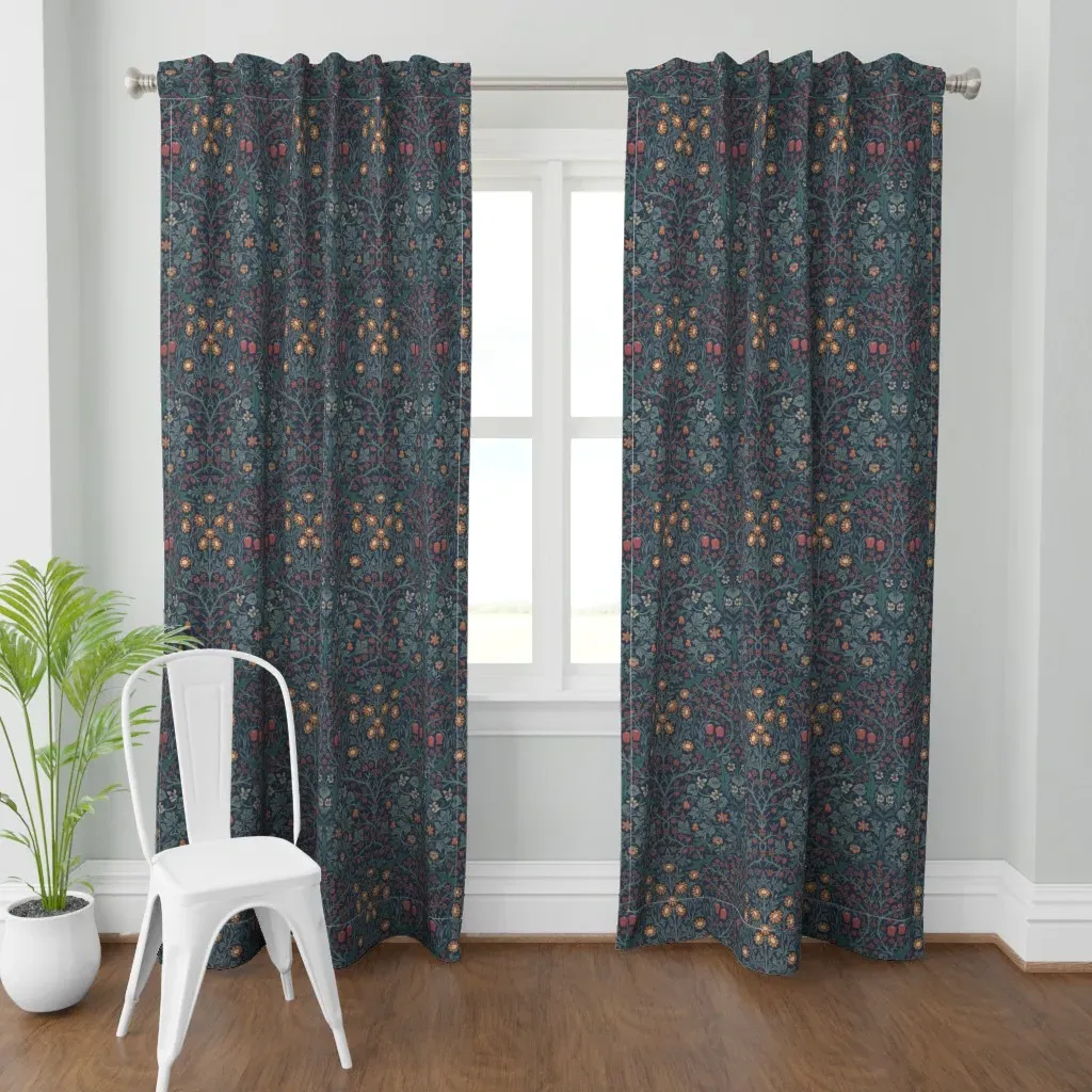 Blackthorn Bohemian Curtain Panel - Blue product