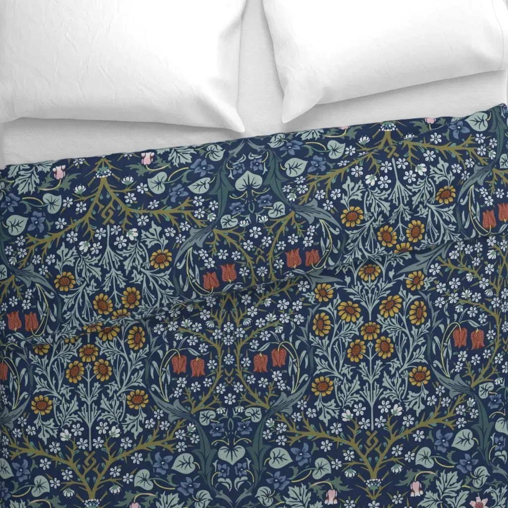Blackthorn By Dearle Duvet Cover - Blue alternate view