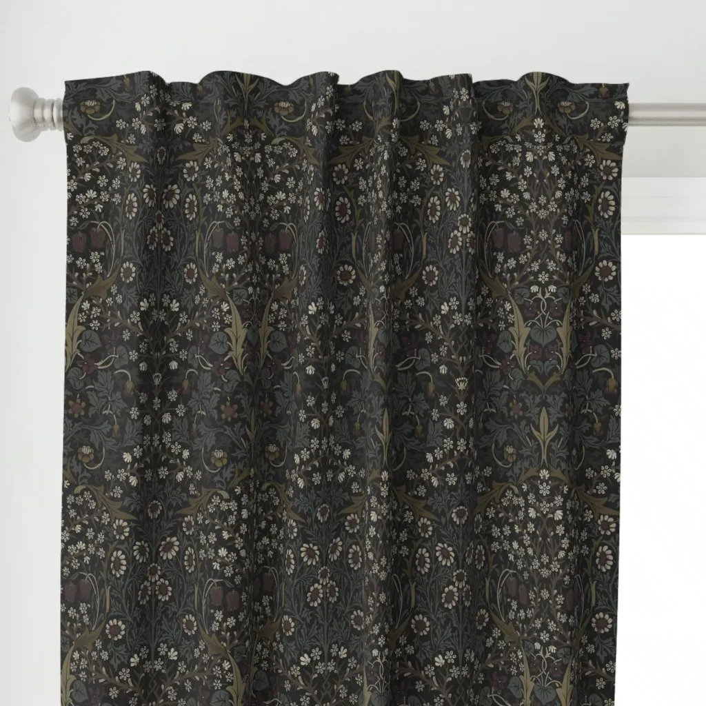 Blackthorn In Klementinum Curtain Panel - Brown alternate view