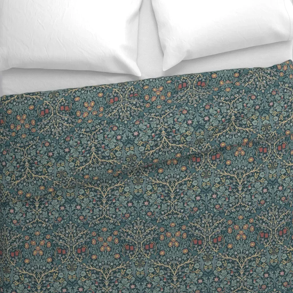 Blackthorn In Merchant Hall Duvet Cover - Blue alternate view