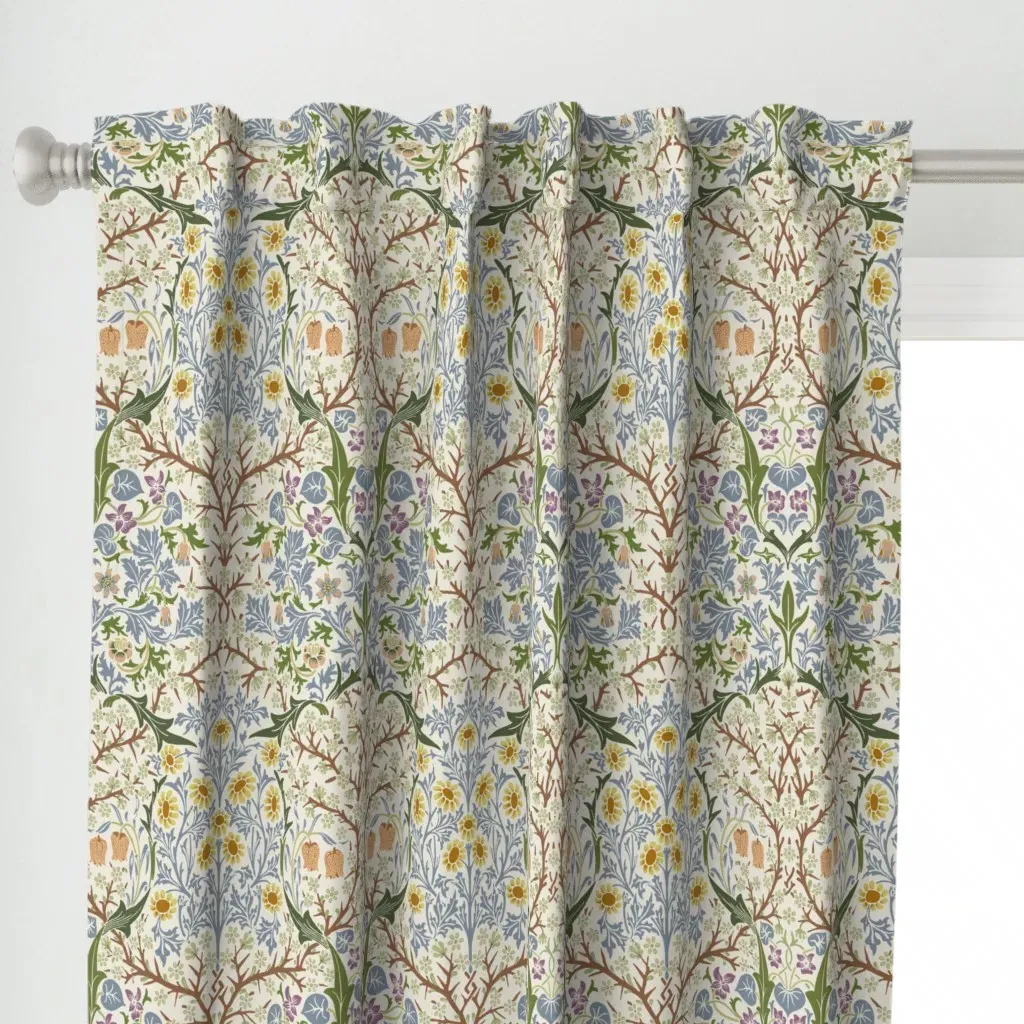 Blackthorn In Primavera Curtain Panel - Yellow alternate view