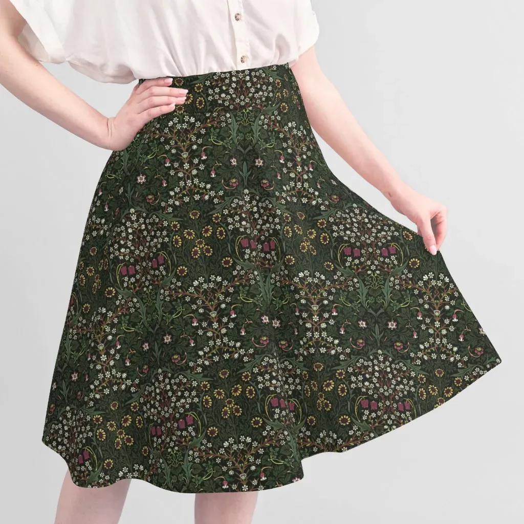 Blackthorn Vintage Spring Green Fabric - Dark Green alternate view