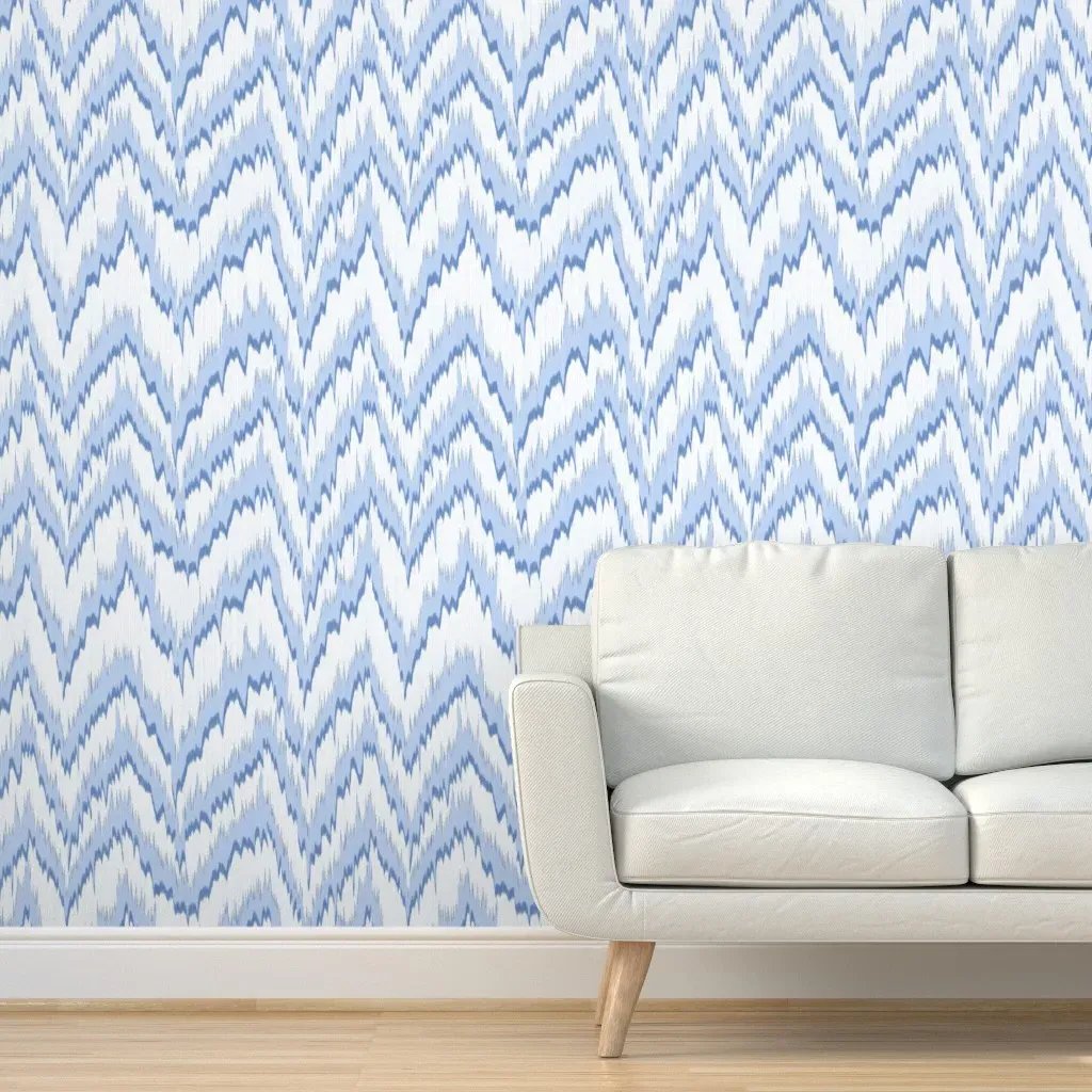 Blaze Peel and Stick Wallpaper - Blue, White product