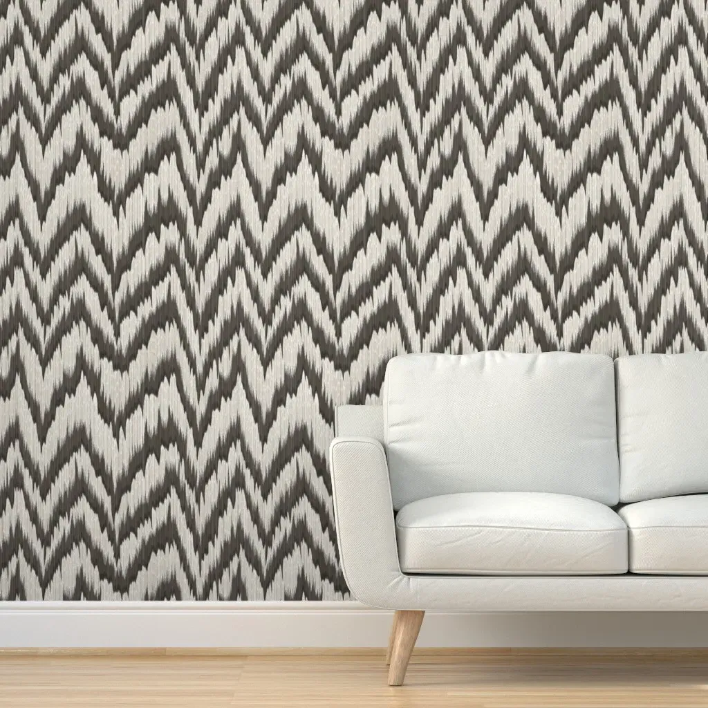 Blaze Warm Peel and Stick Wallpaper - Black, Cream product