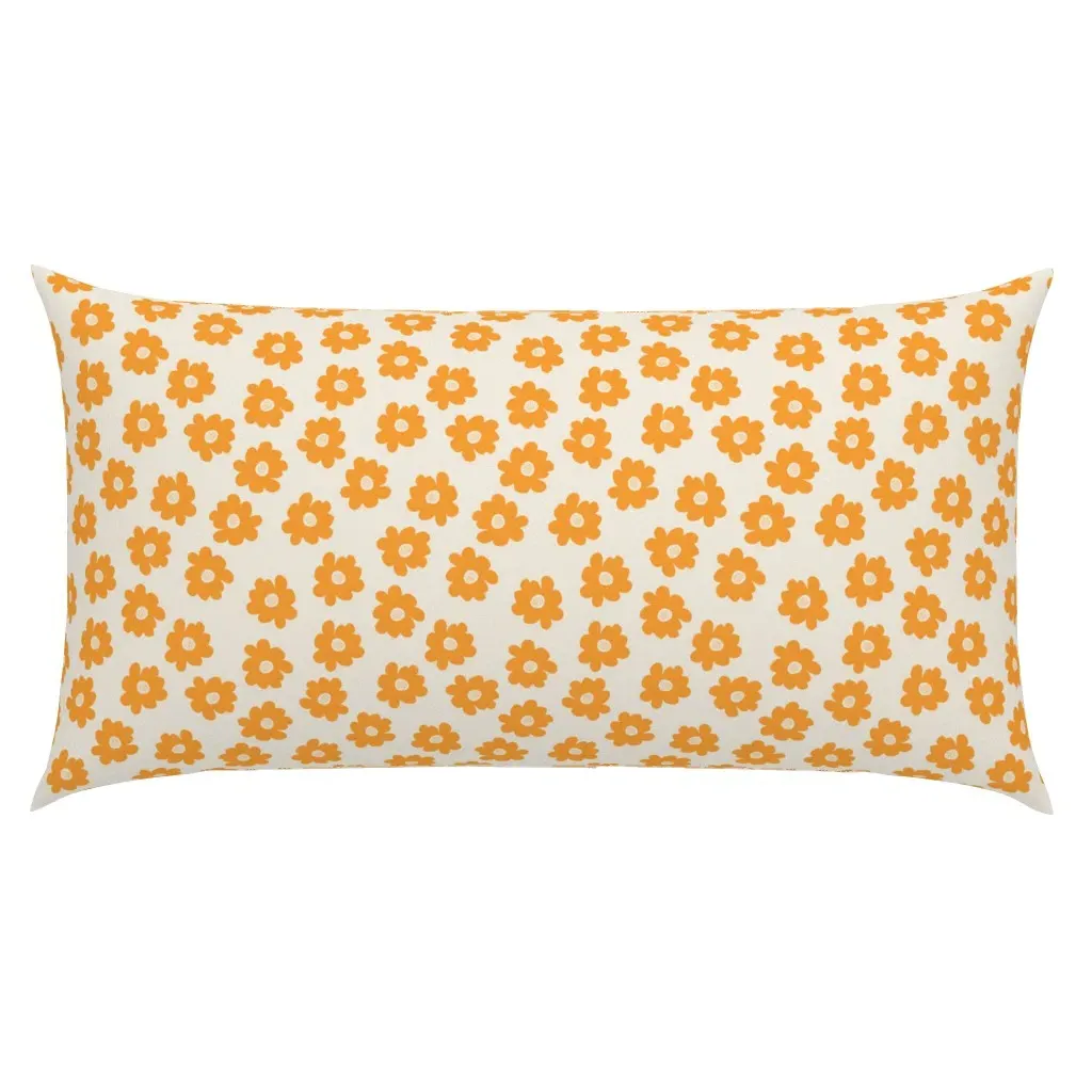Blender-Flowers King Pillow Sham - Orange product