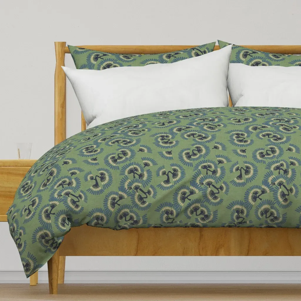 Bloem Floral Toss Duvet Cover - Sage Green product