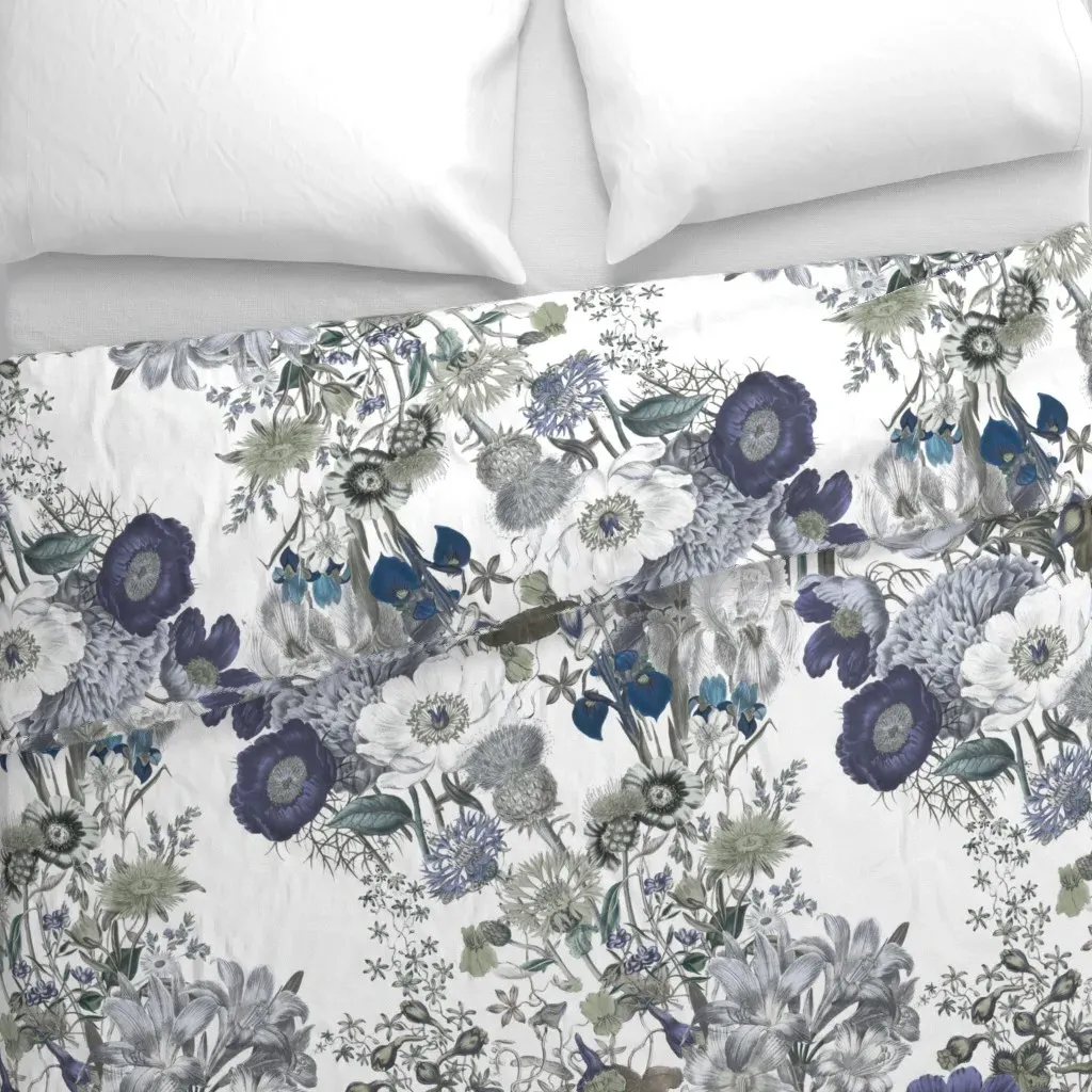 Bloomin' Lovely Westhaven Duvet Cover - Dusty Blue alternate view