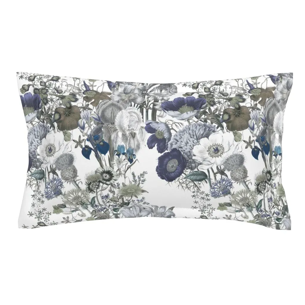 Bloomin' Lovely Westhaven Initials King Pillow Sham - Dusty Blue product