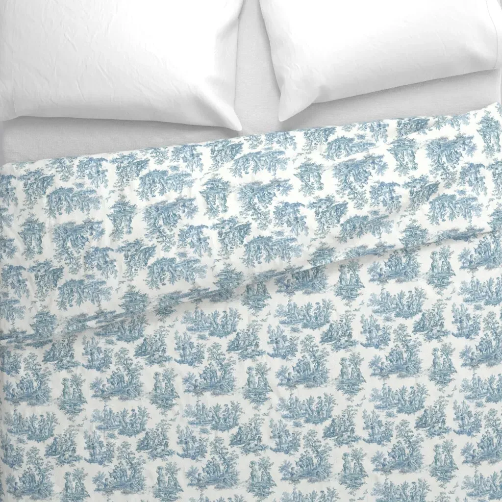 Blue Classic Toile Duvet Cover alternate view
