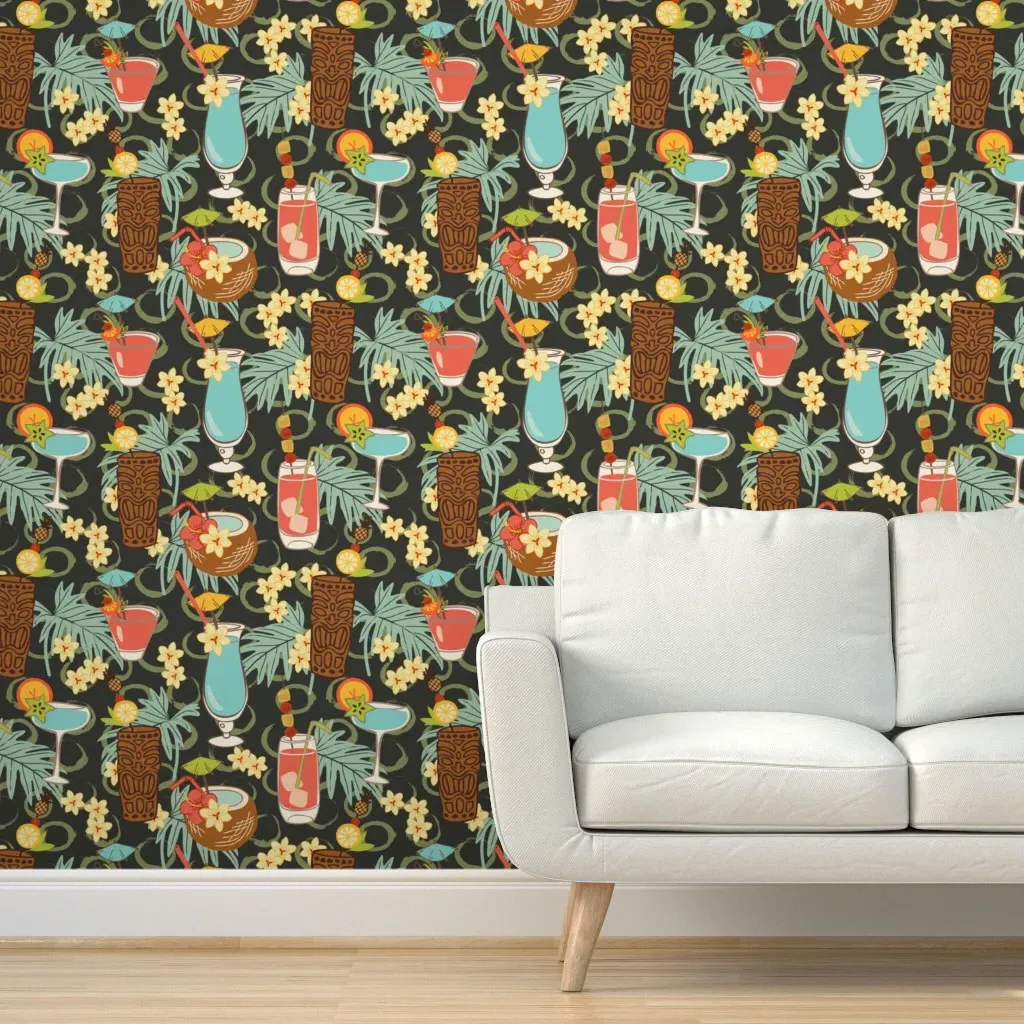 Blue Hawaii Peel and Stick Wallpaper - Blue product