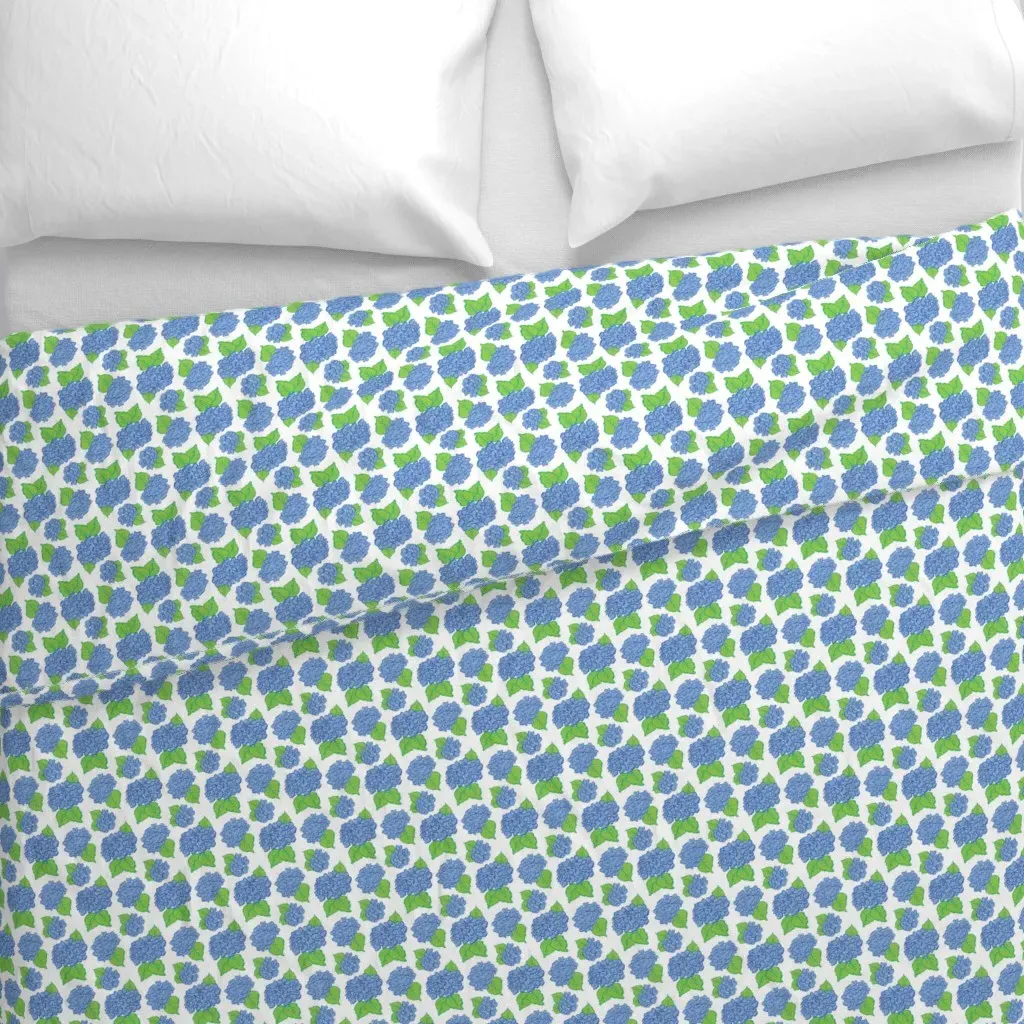 Blue Hydrangeas Small Duvet Cover - Periwinkle Blue alternate view