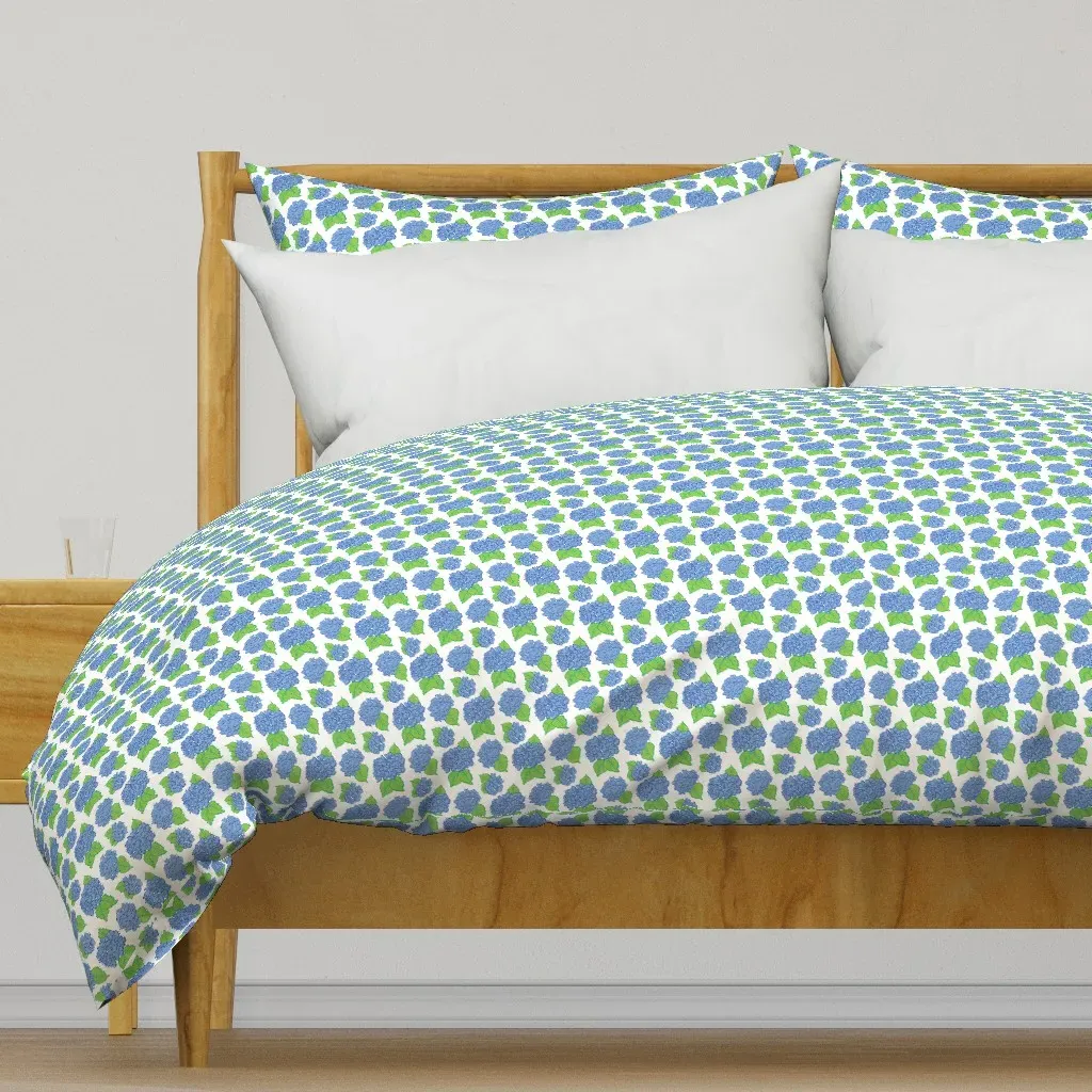 Blue Hydrangeas Small Duvet Cover - Periwinkle Blue product