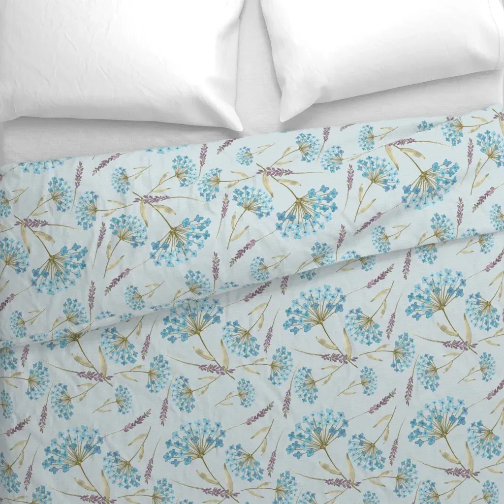 Blue Scatter Large Duvet Cover - Light Blue alternate view