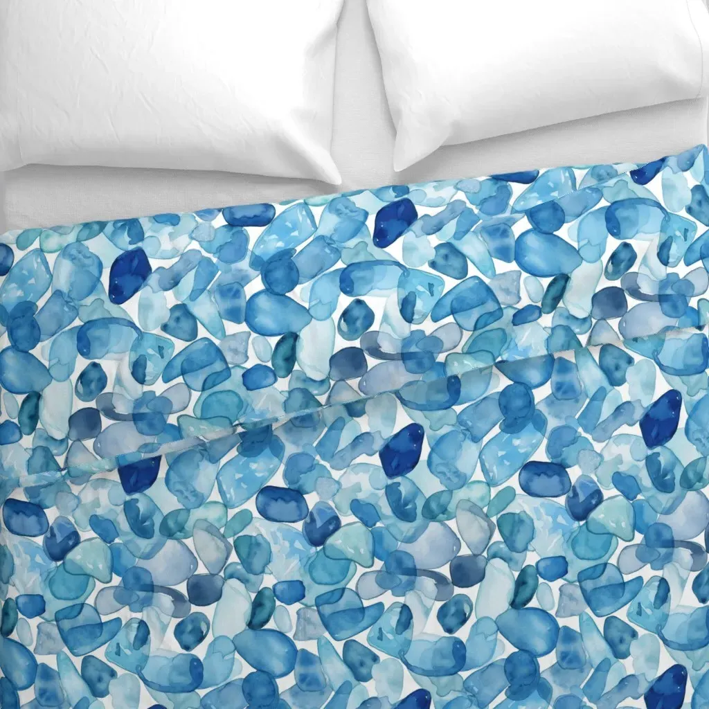 Blue Stones Duvet Cover - Blue alternate view