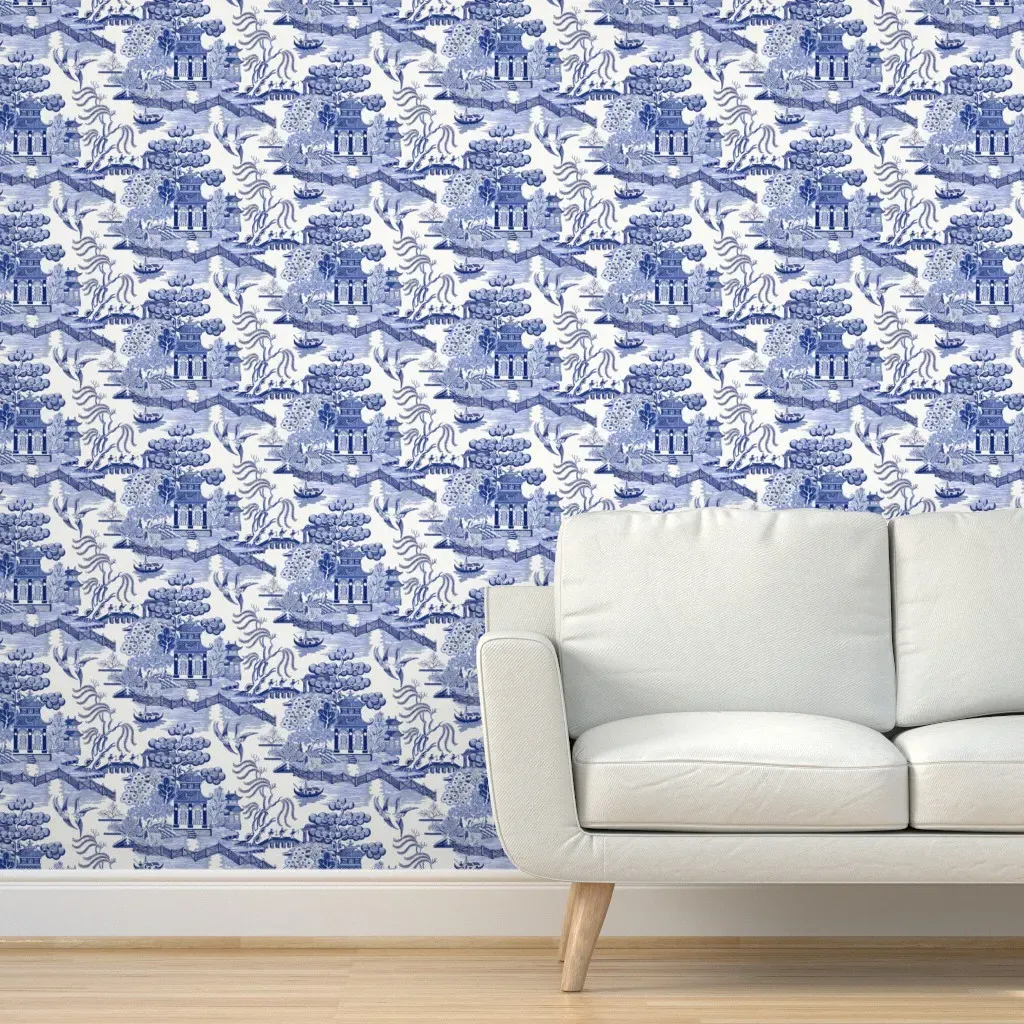 Blue Willow Peel and Stick Wallpaper - Blue product