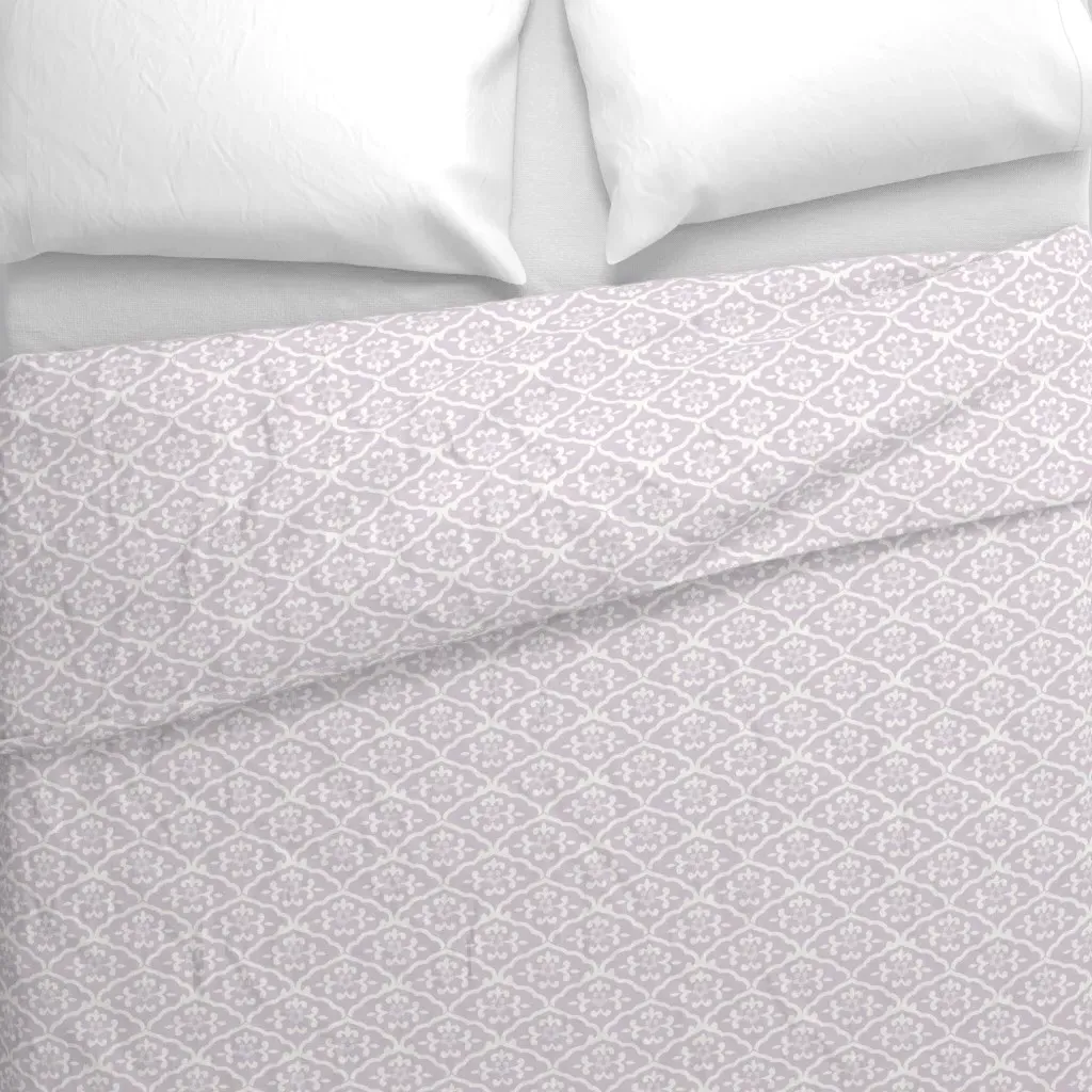 Blue Willow Sea Lilac Duvet Cover - Lavender alternate view