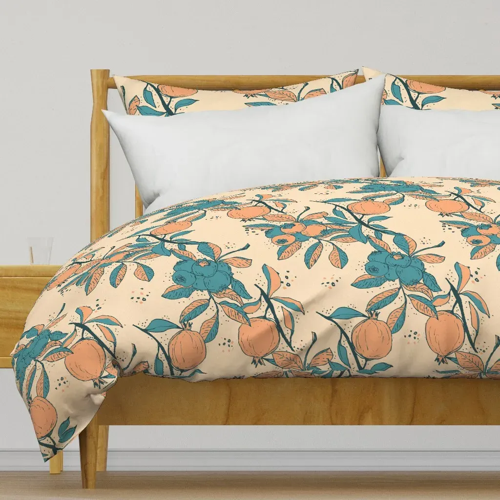 Blueberry Pomegranate Duvet Cover - Teal product