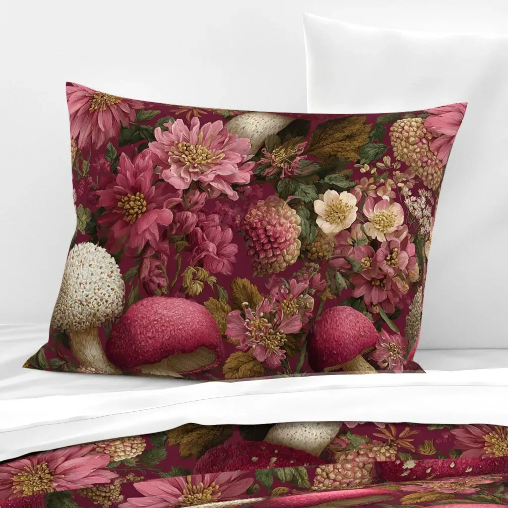 Blush & Bramble Grande Wide Cotton Sateen Standard Knife Edge Pillow - Pink product