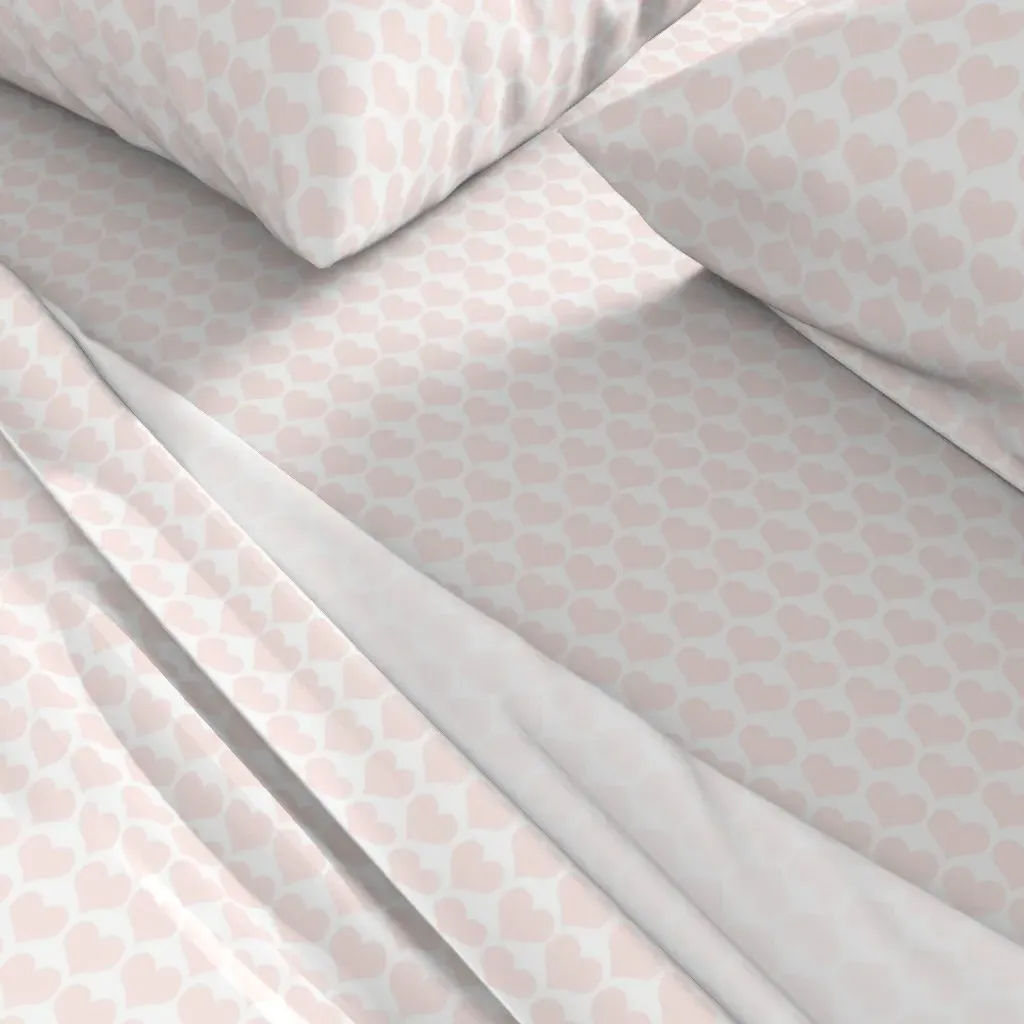 Blush Hearts Full Sheet Set - Pink alternate view