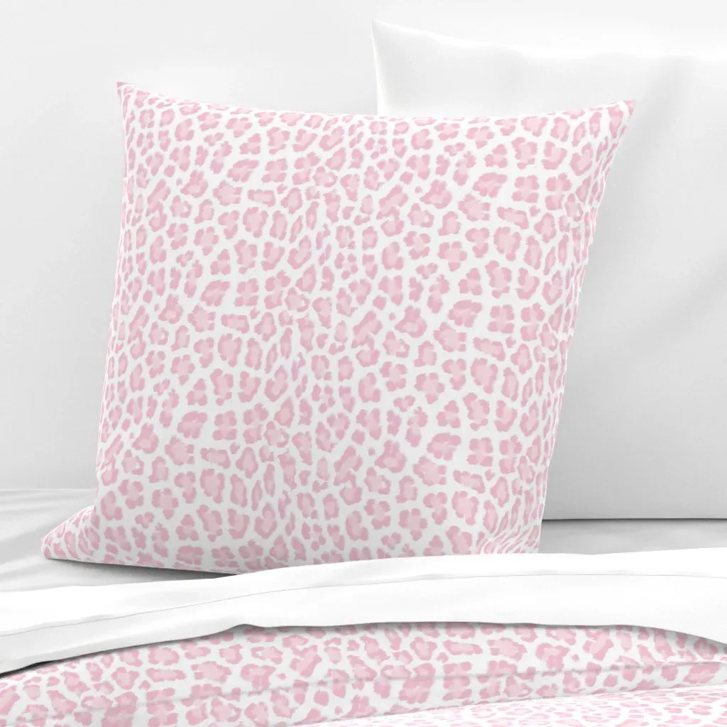 Blush Leopard Print Euro Pillow Sham - Pink product