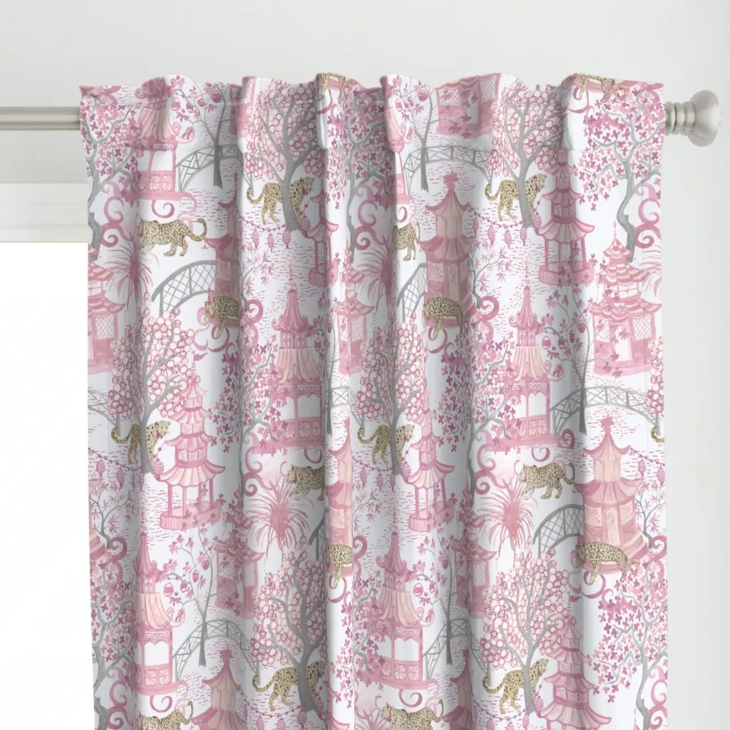 Blush Pink Bowtie Curtain Panel alternate view