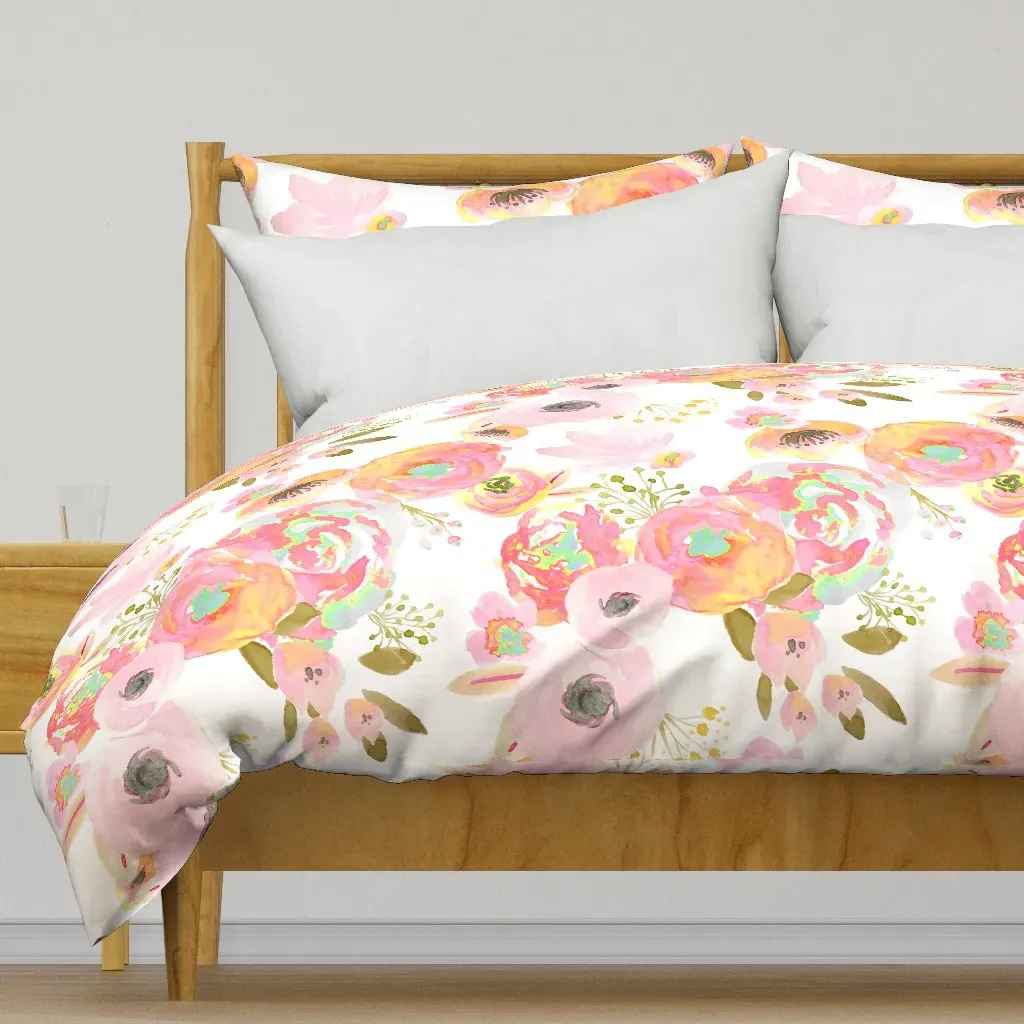 Blush Rainbow Jumbo Duvet Cover - Pink product
