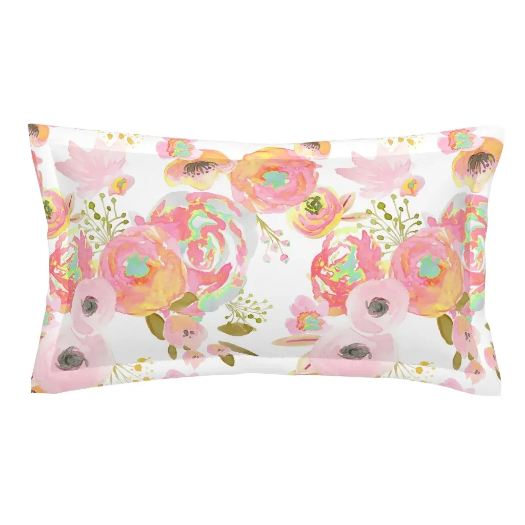 Blush Rainbow Jumbo King Pillow Sham - Pink product