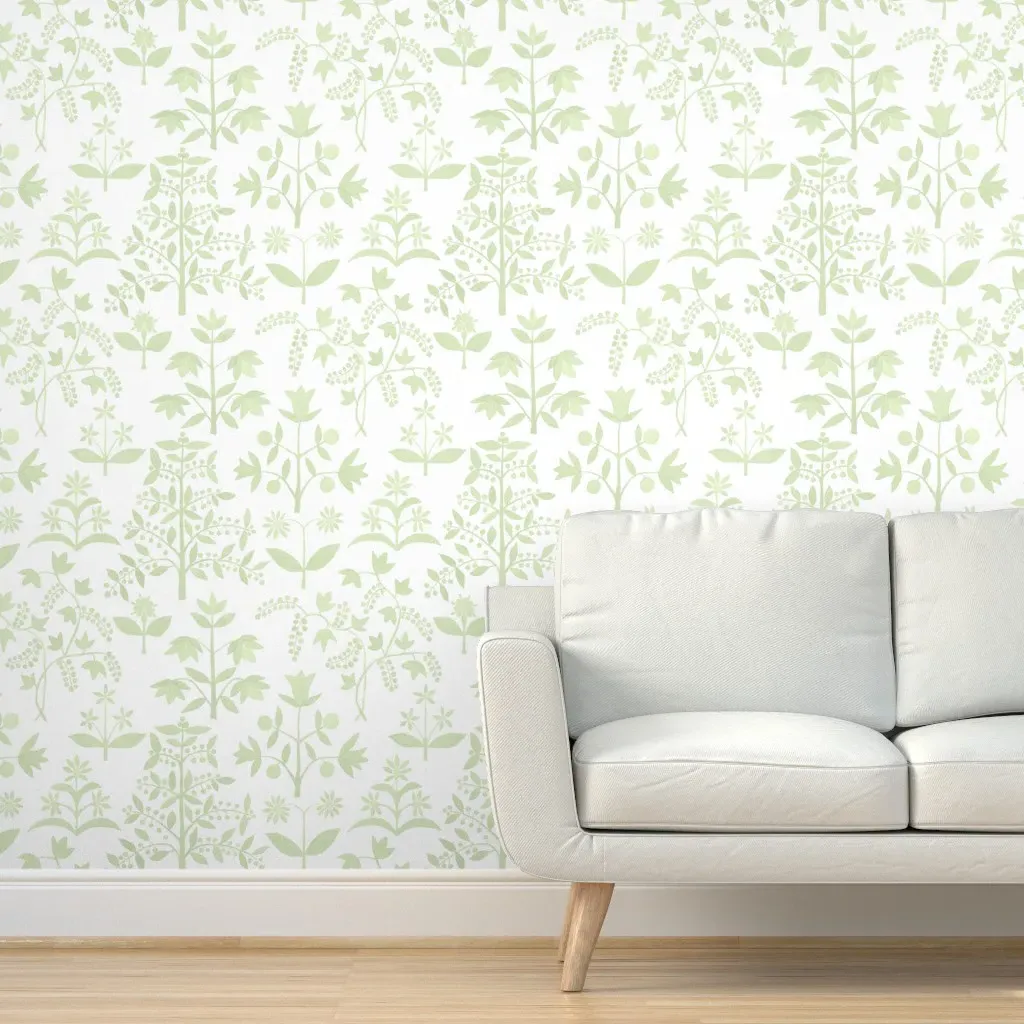 Blythe Peel and Stick Wallpaper Removable - Pale Green product