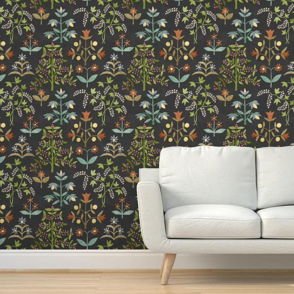 Blythe Very Multicolor Peel and Stick Wallpaper - Dark Gray product