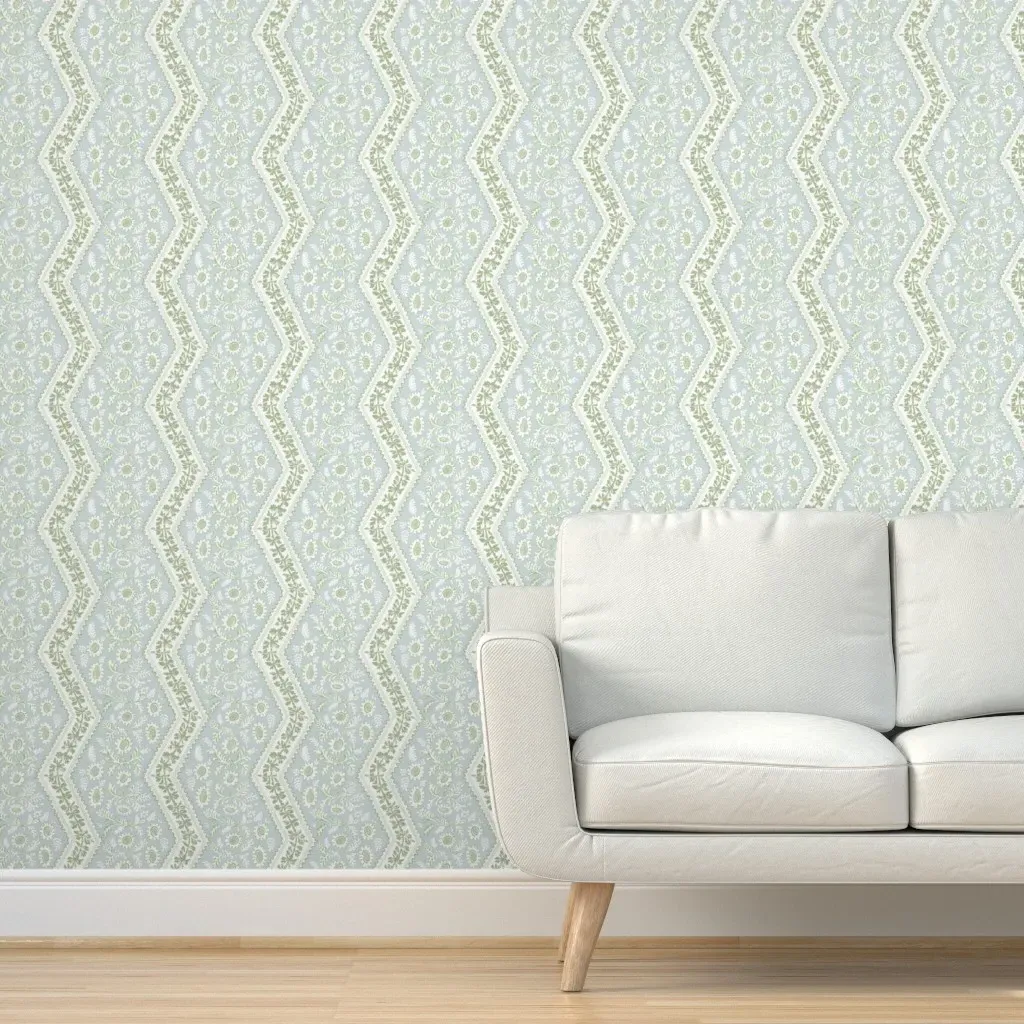Boddicott Fb Parma Gray Sage Peel and Stick Wallpaper - Green product