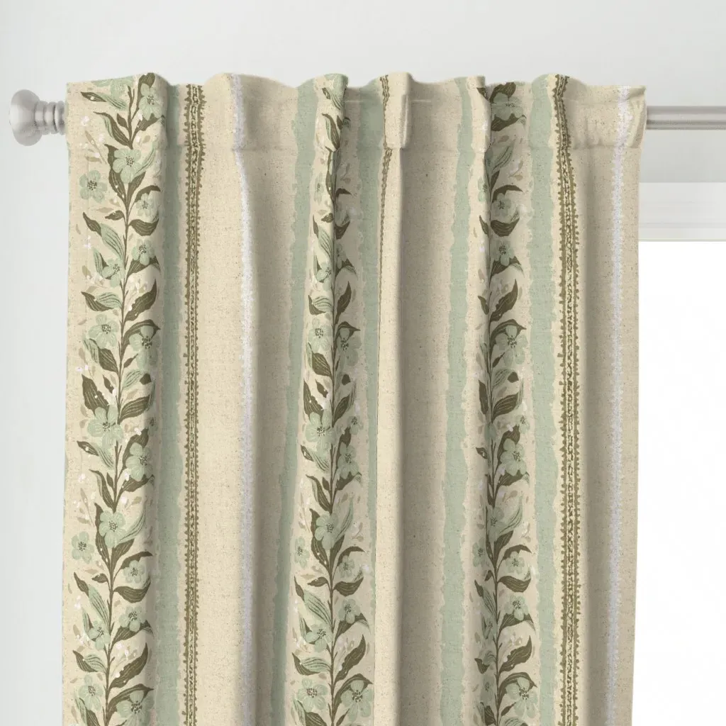 Boheme & Bloom Wild Curtain Panel - Green alternate view