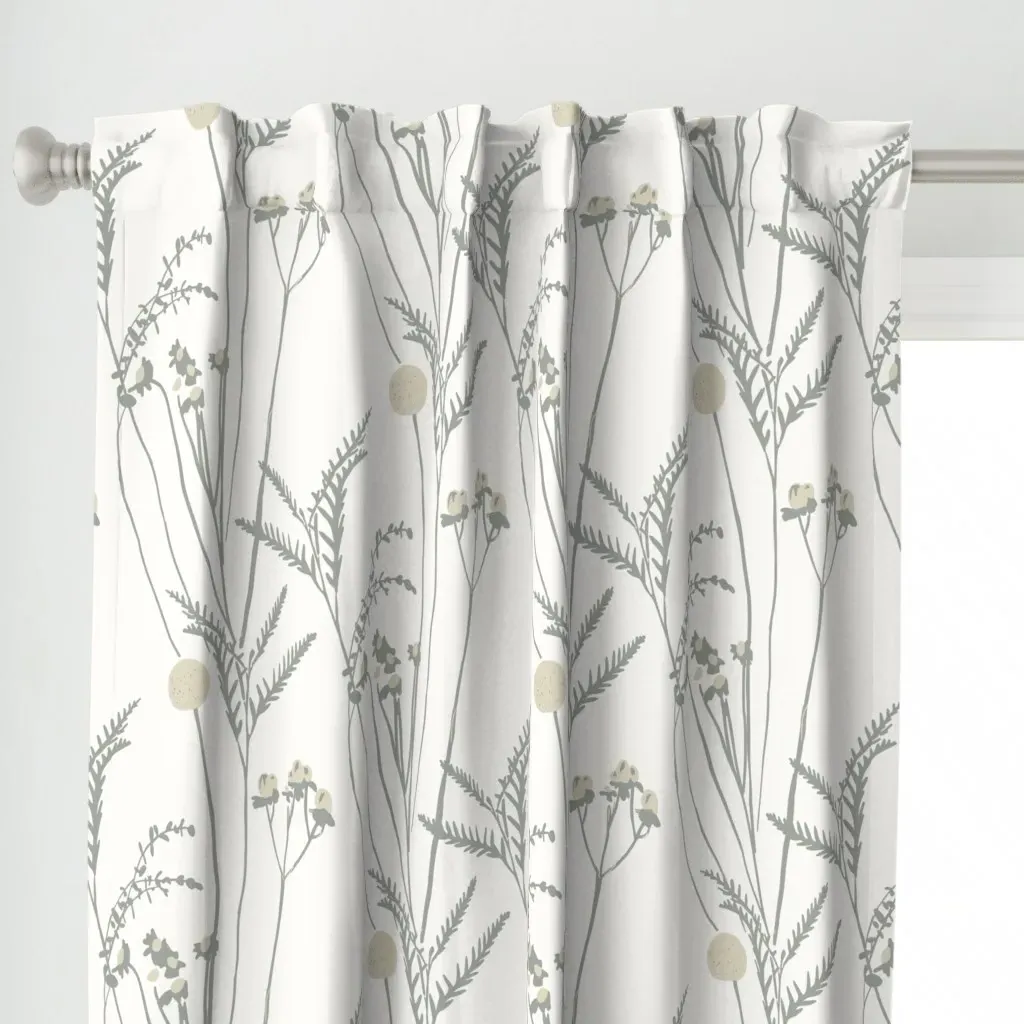 Bohemian Curtain Panel - Gray alternate view