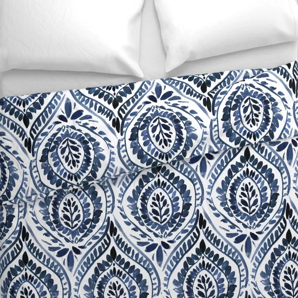 Bohemian Foli Duvet Cover - Indigo alternate view