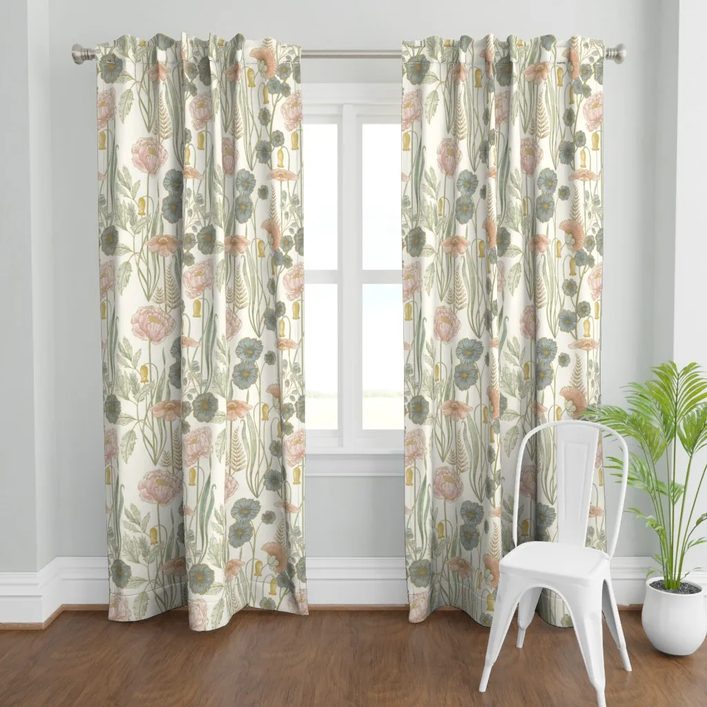 Bohemian Garden Curtain Panel - Pink product