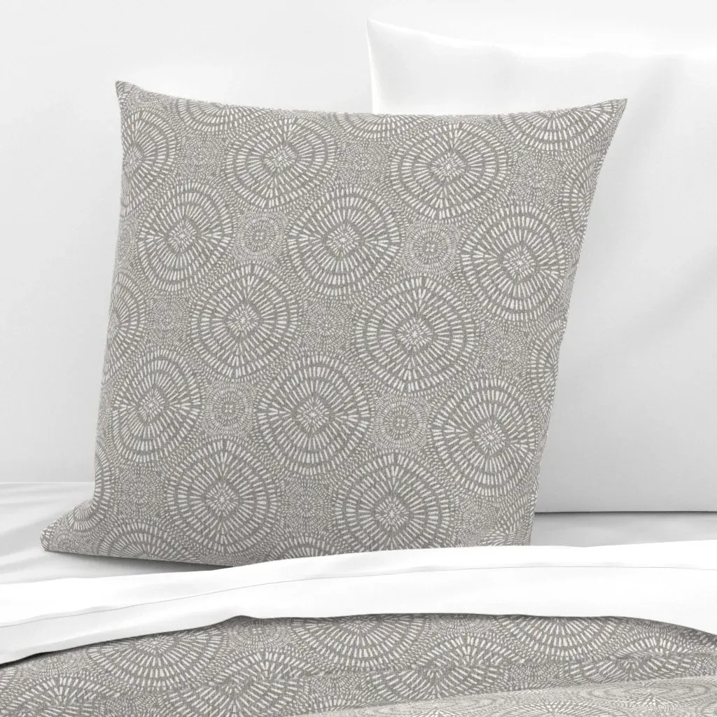 Bohemian Radial Euro Pillow Sham - Gray product