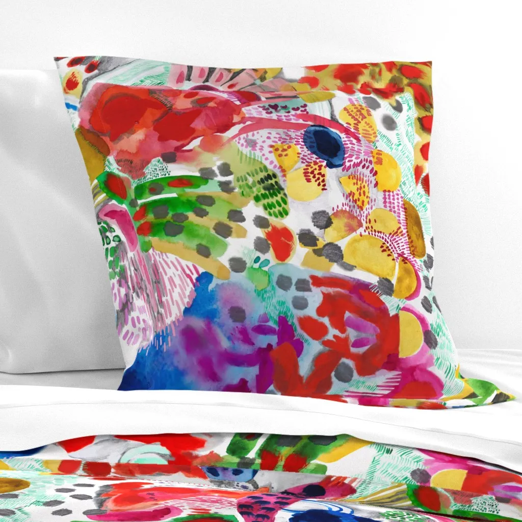 Bohemian Rhapsody Euro Pillow Sham - Red product
