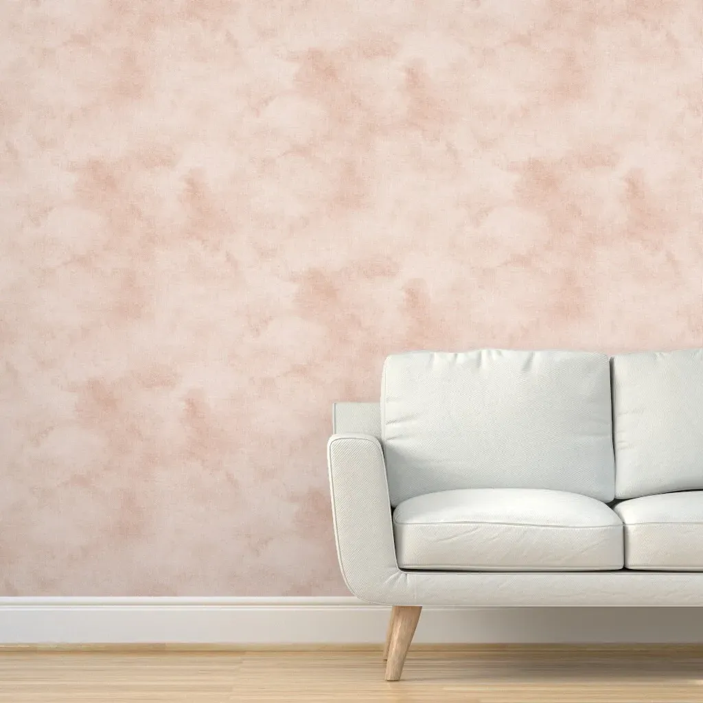 Boho Abstract Watercolor Peel and Stick Wallpaper - Pink, Beige product