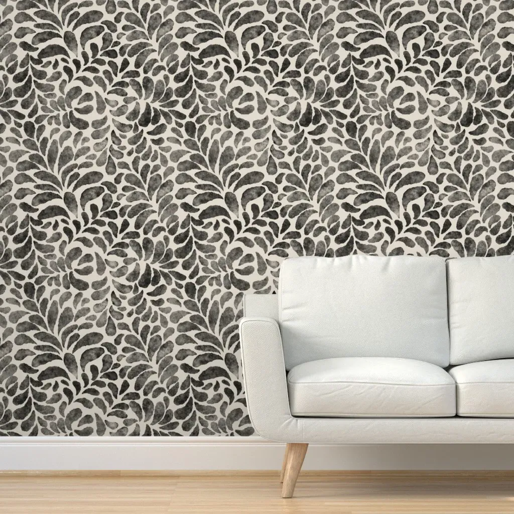 Boho Jungle Peel and Stick Wallpaper - Dark Gray product