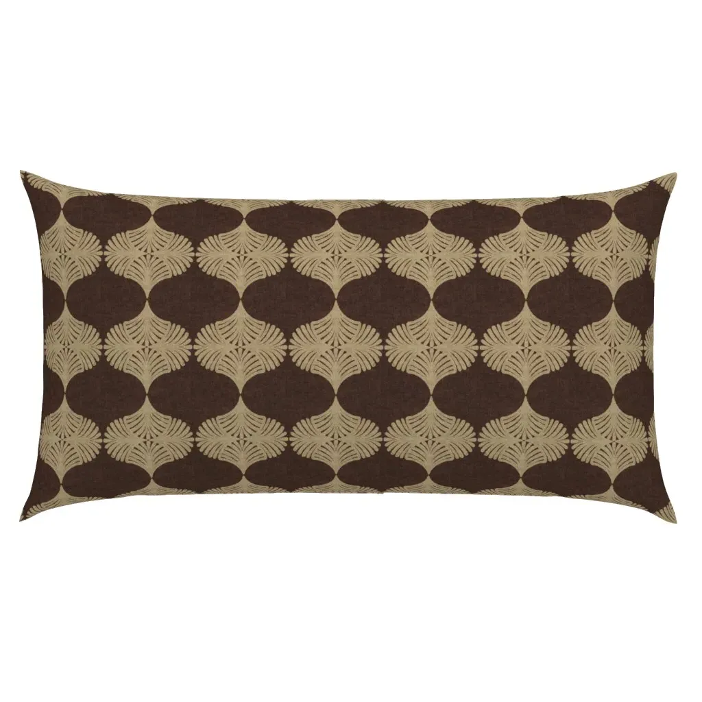 Boho Ogee King Pillow Sham - Brown, Linen product