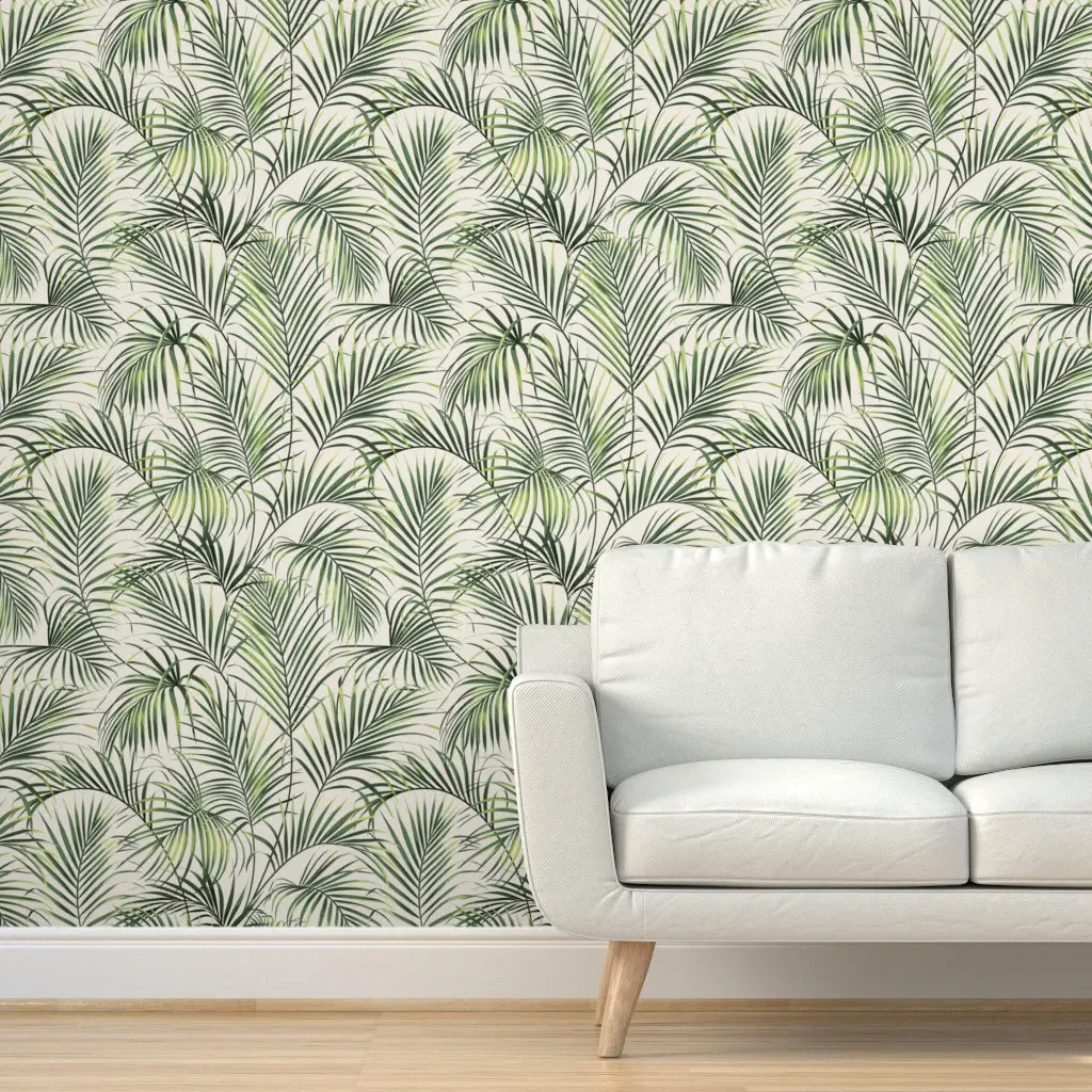 Boho Palms Peel and Stick Wallpaper - Green product