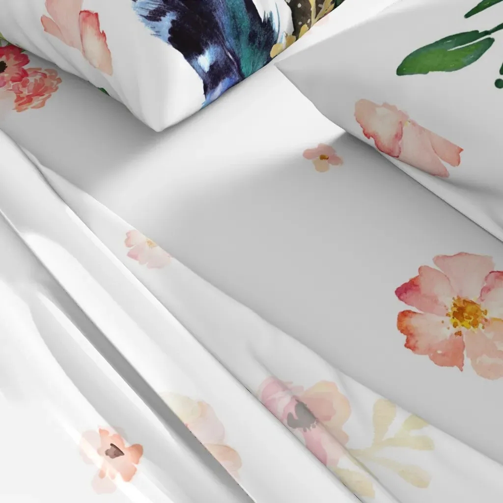 Boho Pink & Coral with Arrows Queen Sheet Set - Pink alternate view