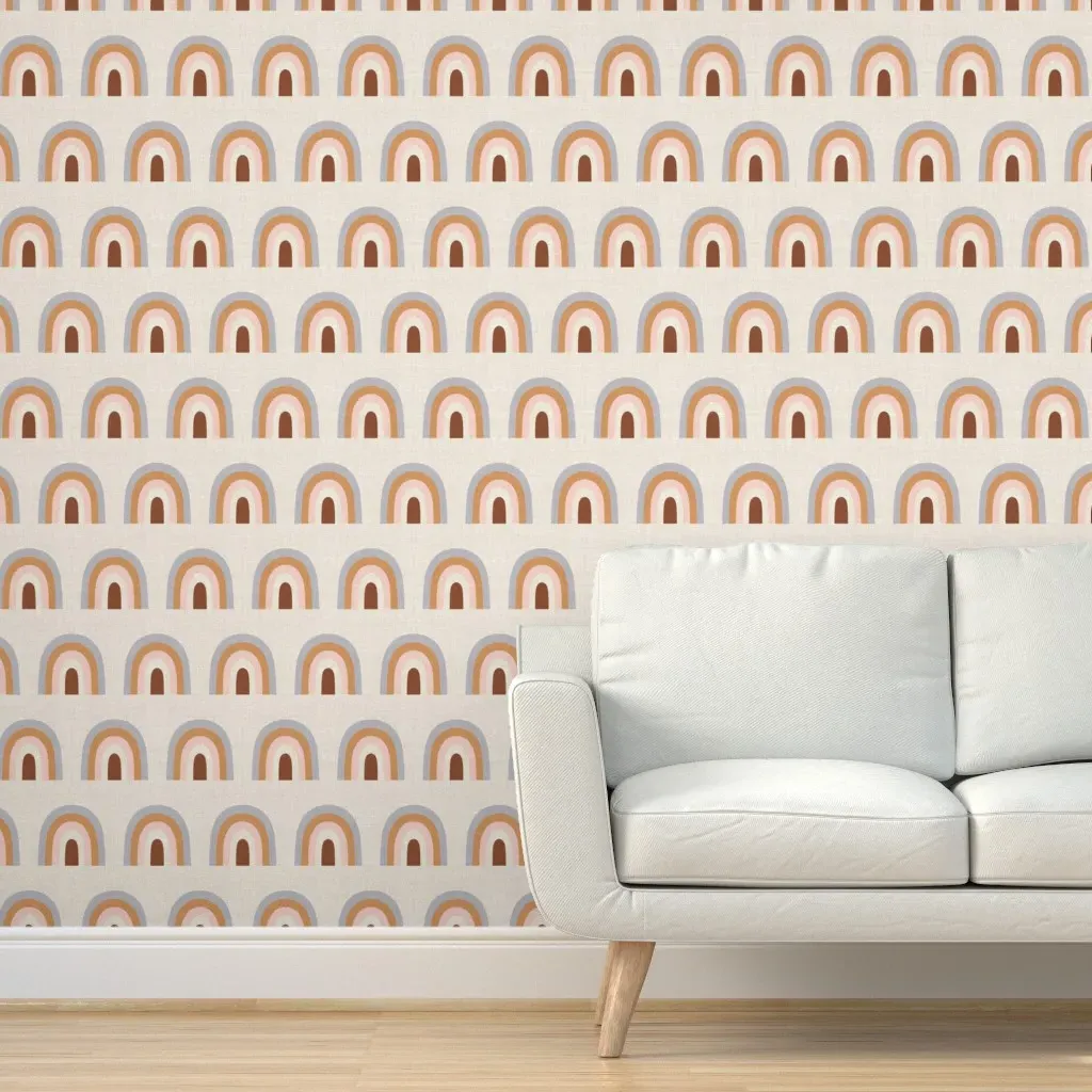 Boho Rainbow Peel and Stick Wallpaper - Beige product