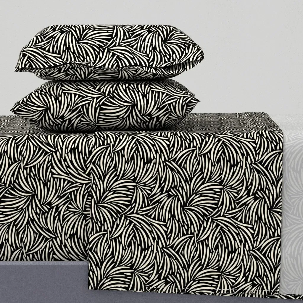 Boho Safari Small Scale Queen Sheet Set - Off-White product