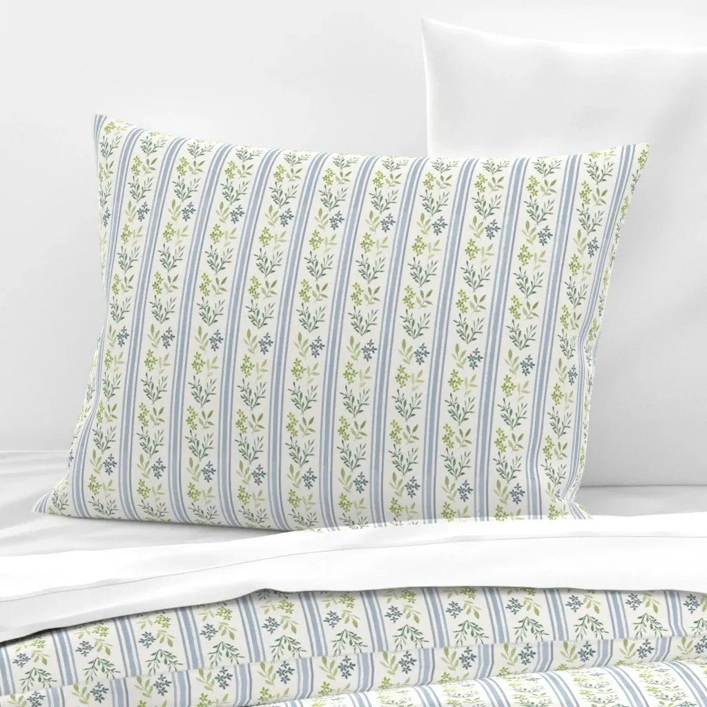 Boho Watercolor Stripes Standard Knife Edge Pillow - Cotton Sateen product