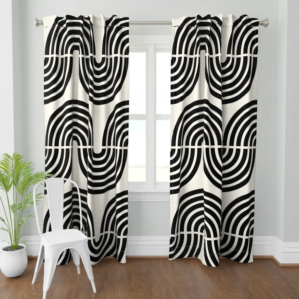 Bold Jumbo Curtain Panel - Black product