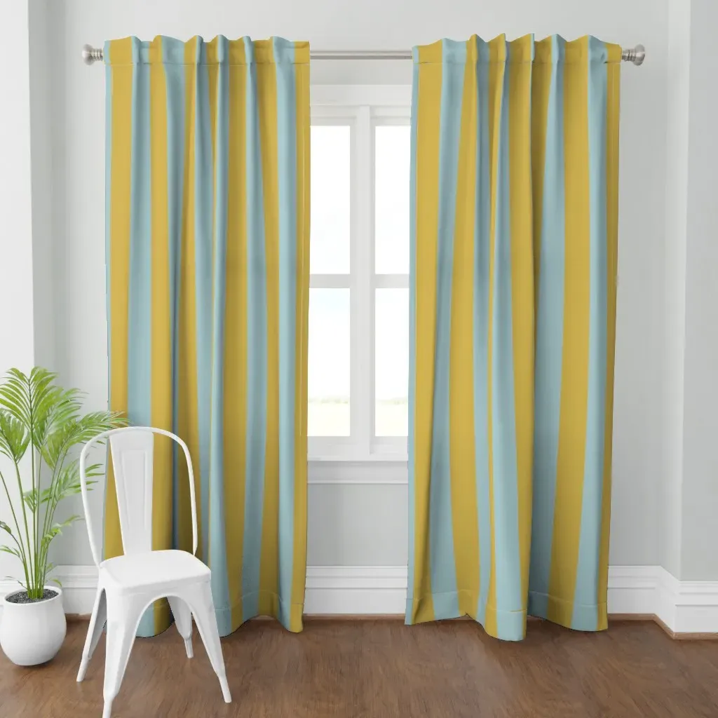 Bold Stripe Curtain Panel - Mustard Yellow product