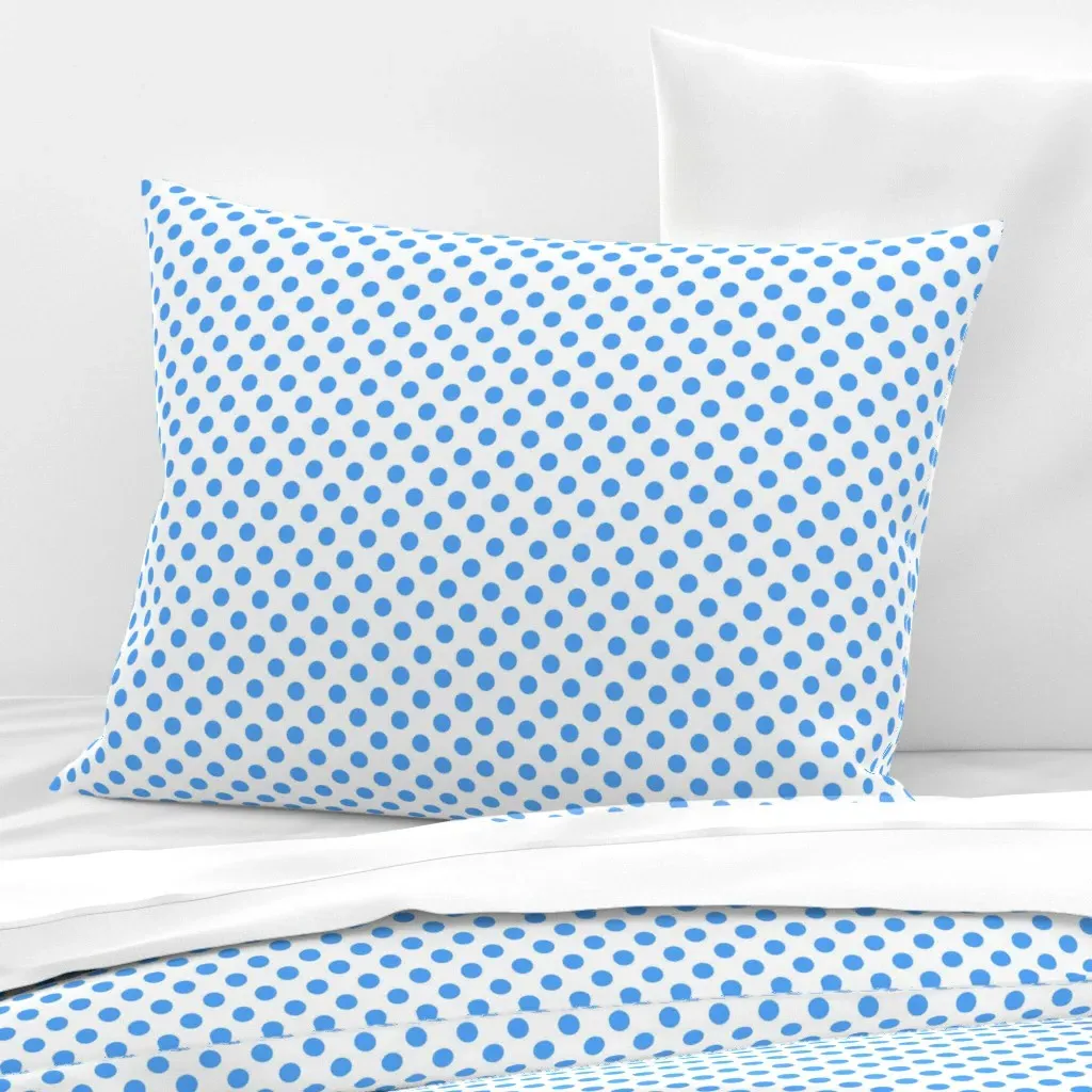 Bonnie Dot Standard Knife Edge Pillow Cover - Light Blue, Cotton Sateen product