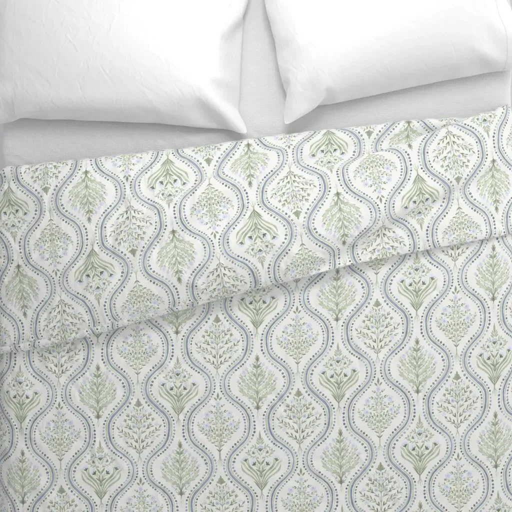 Bonnie Monticello Duvet Cover - Light Green alternate view