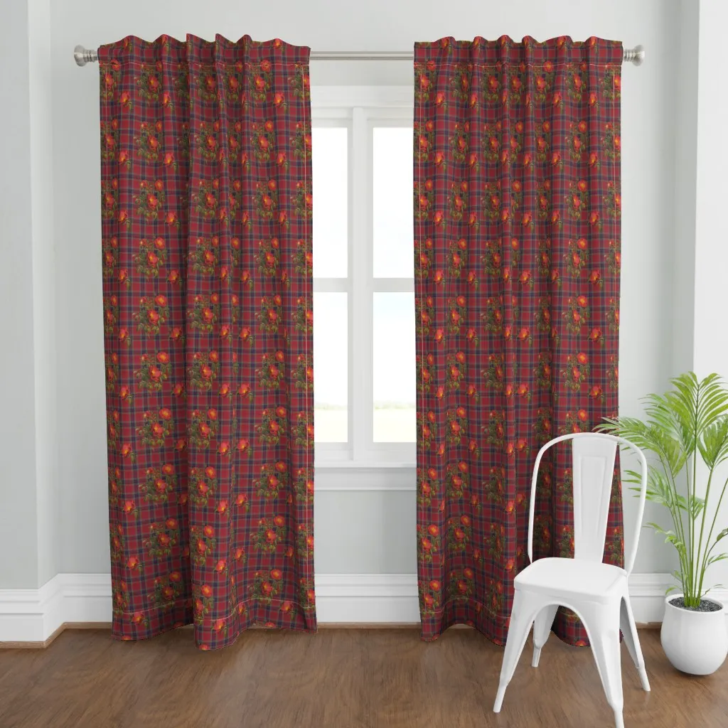 Bonny Lass Of Fraser Curtain Panel - Red product