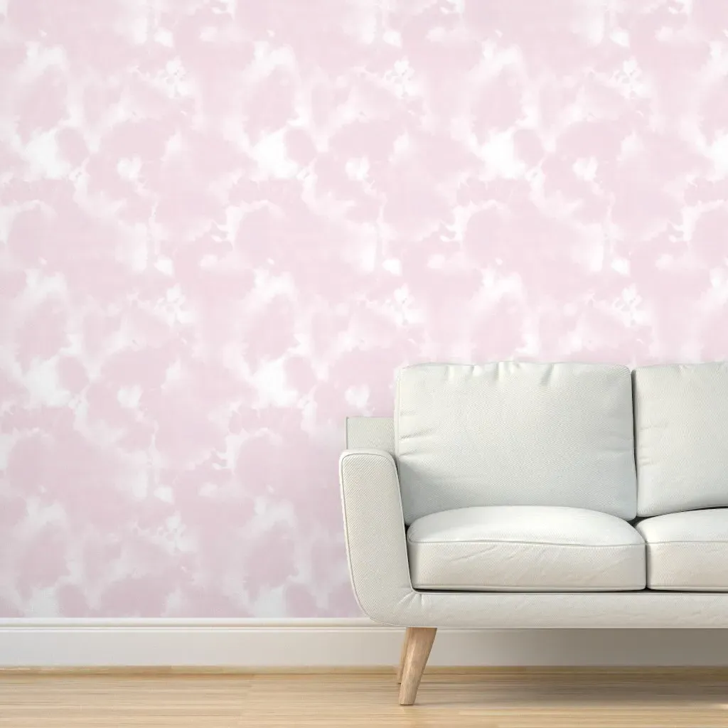 Booboo Collective Tie Dye Peel and Stick Wallpaper - Soft Pink product